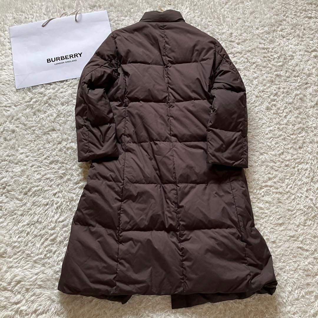 1479 バーバリーロンドン ダウンコート ロングコート ノバチェック 40